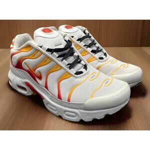 Nike Air Max TN Plus White Sunburn Shoes Kids 3Y or 5.5 Women Fast Shipping
